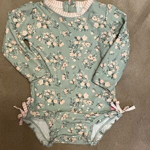 Rufflebutts Floral One-Piece Swimsuit 18-25m